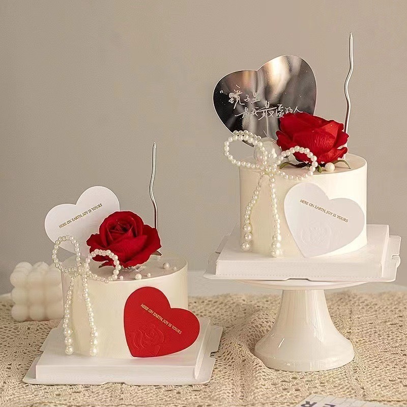 【台灣現貨速發】小香風 珍珠蝴蝶結 蝴蝶結 蛋糕裝飾｜寬8公分｜網紅花束 ins風 包裝材料