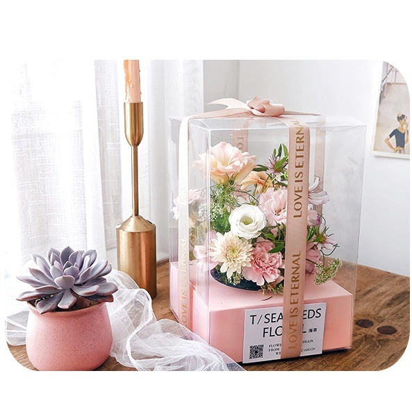 19*19*28cm｜PVC捧花盒 防潑水捧花盒｜包裝盒 禮品盒 禮盒