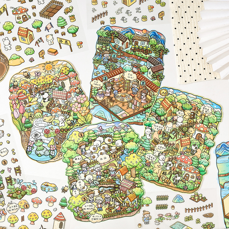 Fairy Tale Journal Large Scene Stickers