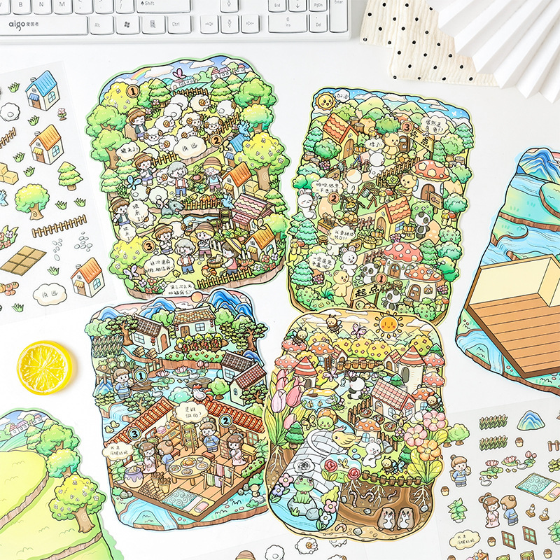 Fairy Tale Journal Large Scene Stickers