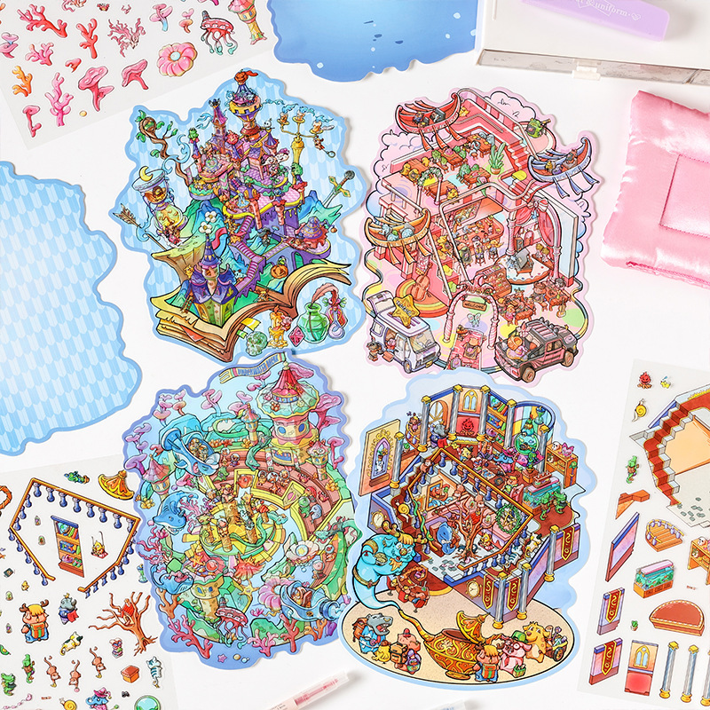 Magic World Creative Large Scene Stickers