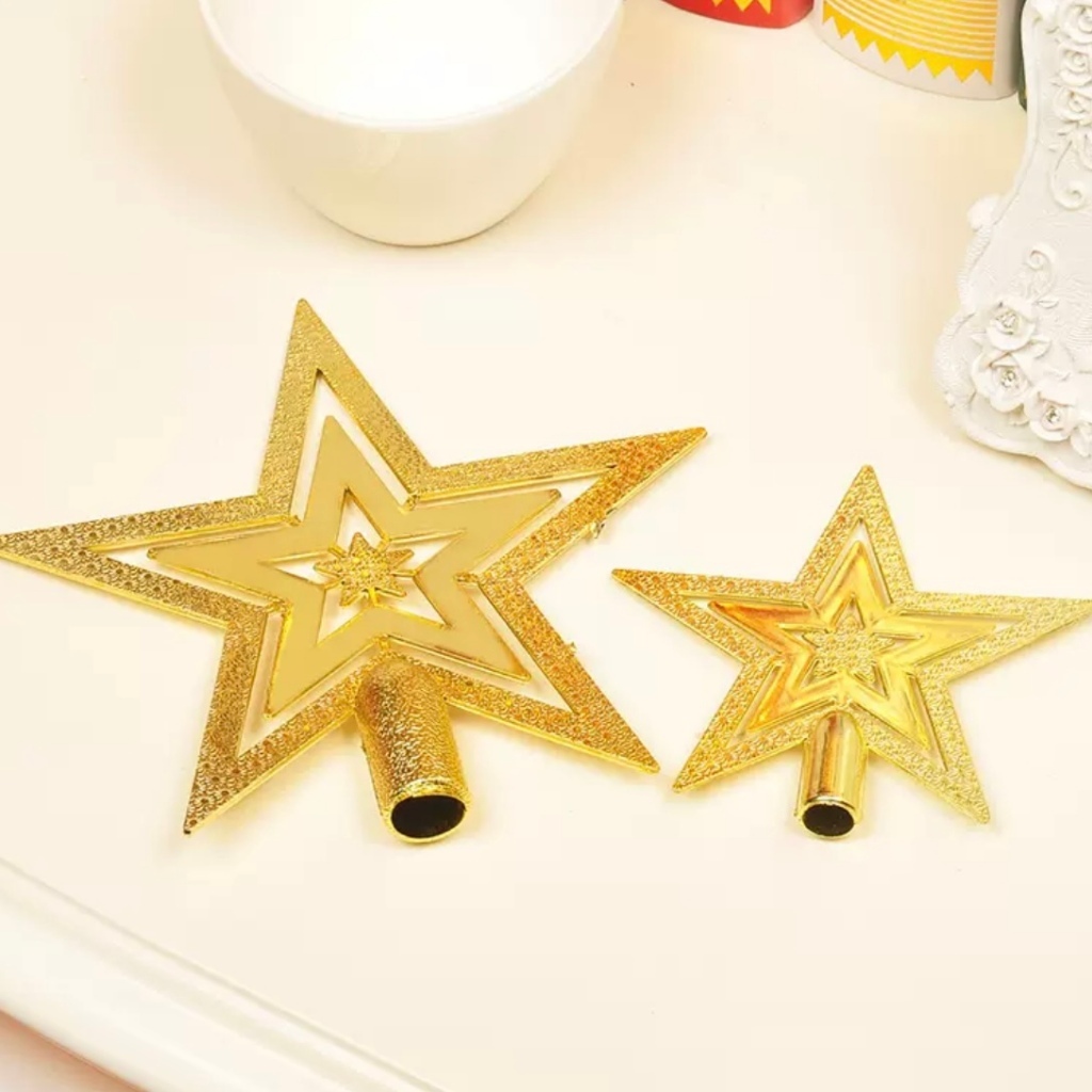 【台灣現貨速發】聖誕樹頭頂專用 五角星插銷 星星裝飾｜聖誕節 插頭