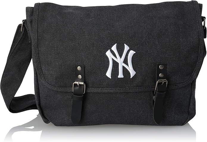 【預購】J0908903 MLB 黑色帆布斜背包 SD18