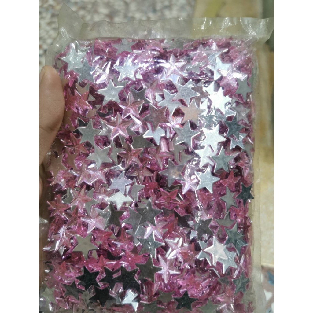 【台灣現貨速發】台灣現貨2000片300元14mm星星型壓克力半面鑽片