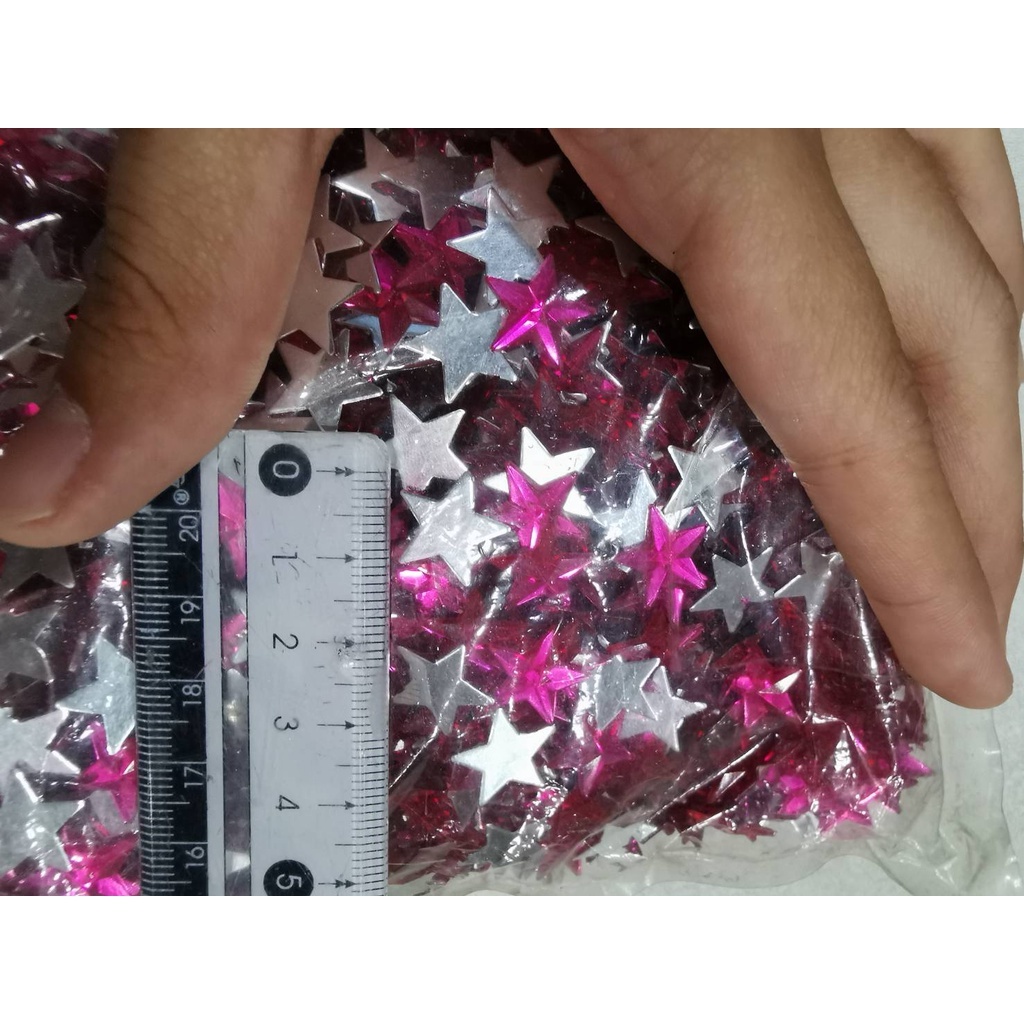 【台灣現貨速發】台灣現貨2000片300元14mm星星型壓克力半面鑽片