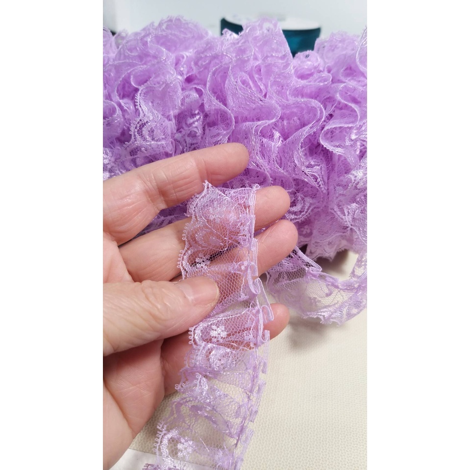 【台灣現貨速發】3公分半車波浪蕾絲裙｜零售一呎｜蕾絲 手作材料 花邊蕾絲 緞帶 材料