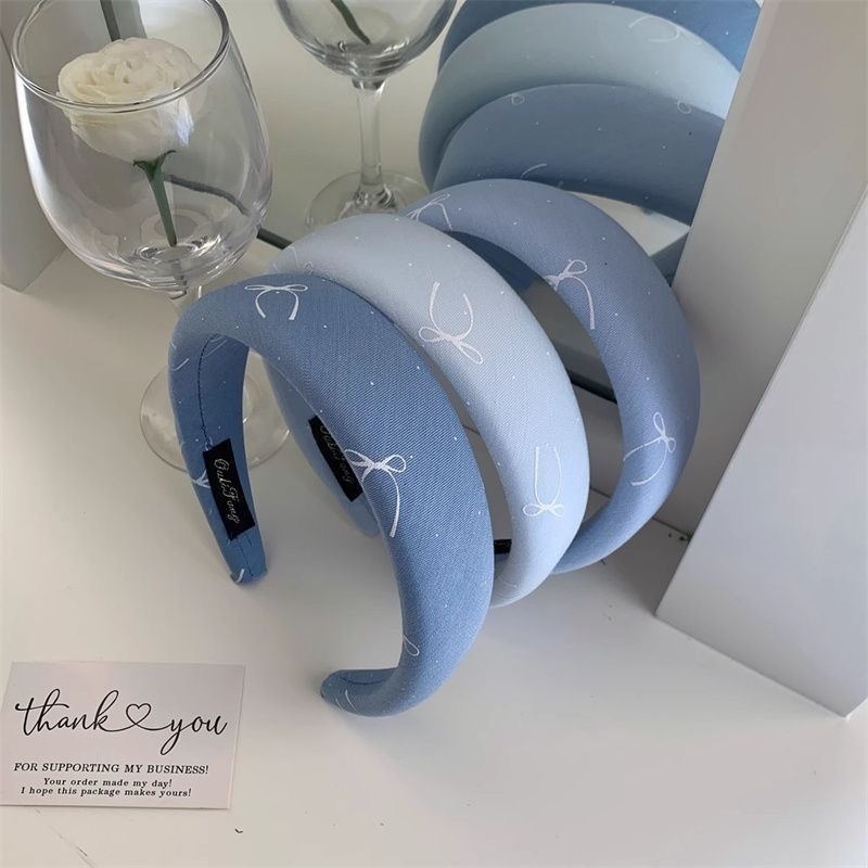 [2 FOR RM10] Sea Salt Blue Bow Wide Headband