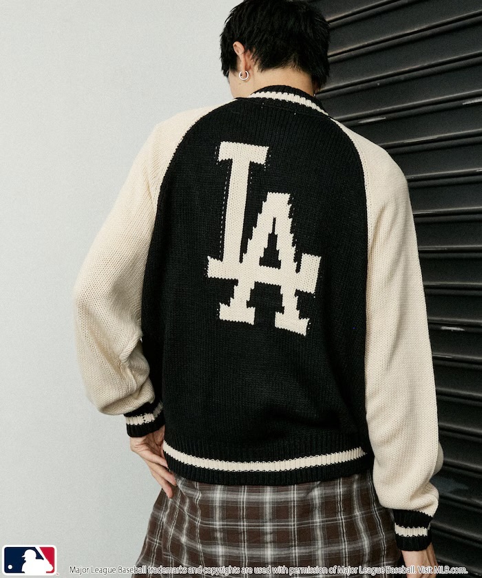 【日本限定】 MLB 別注限定款 定製拉鍊針織開衫