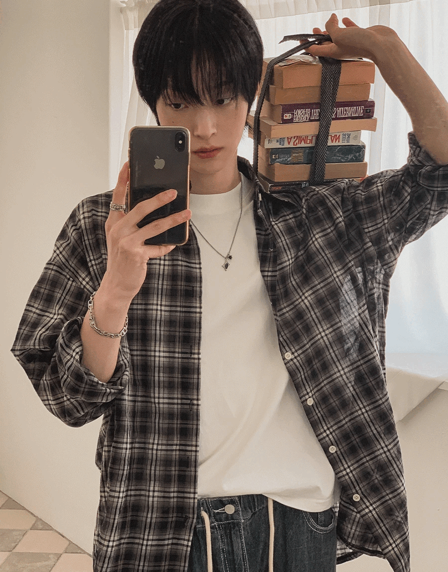 Miko 格紋襯衫