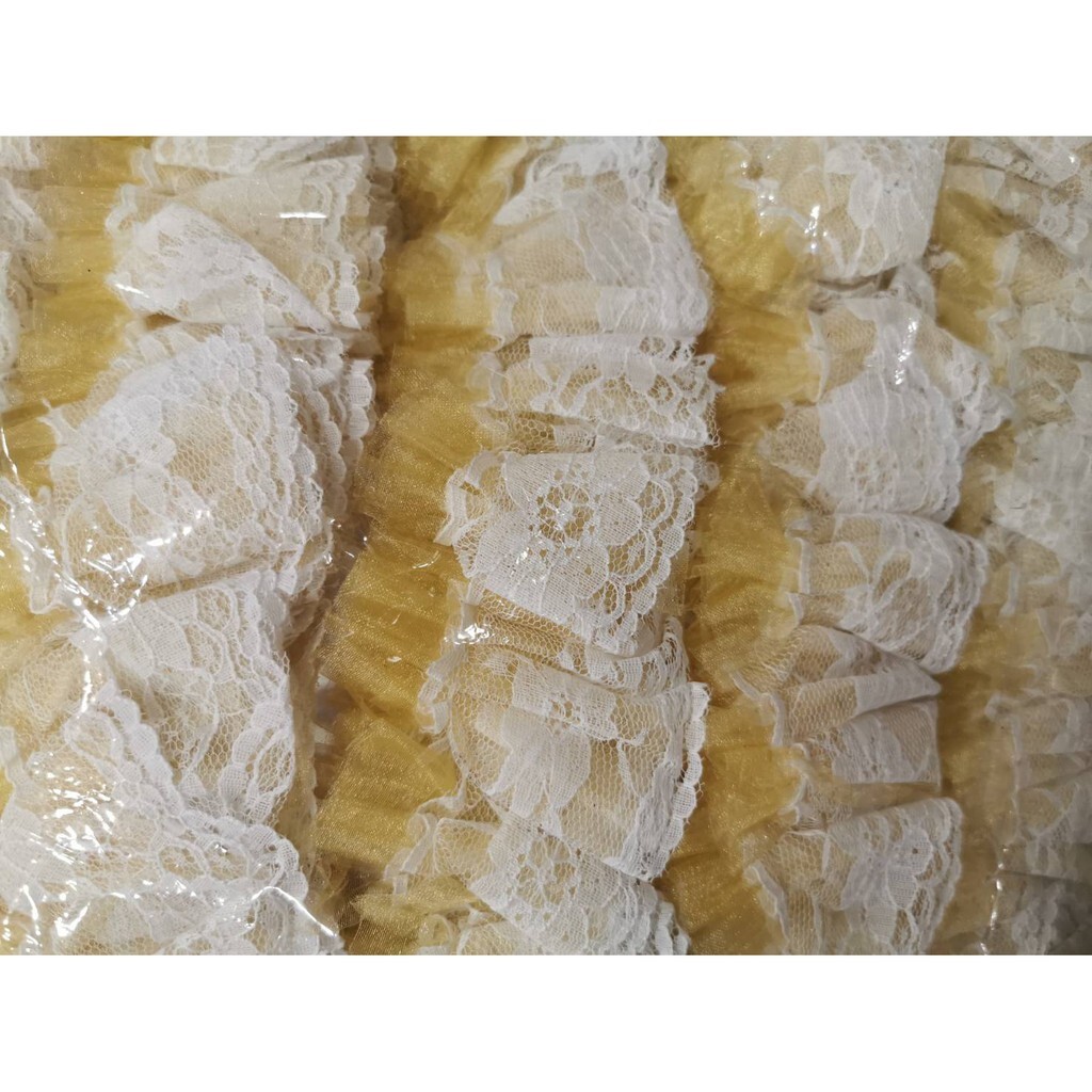【台灣現貨速發】1朵5元--蕾絲裙花套~金莎花套