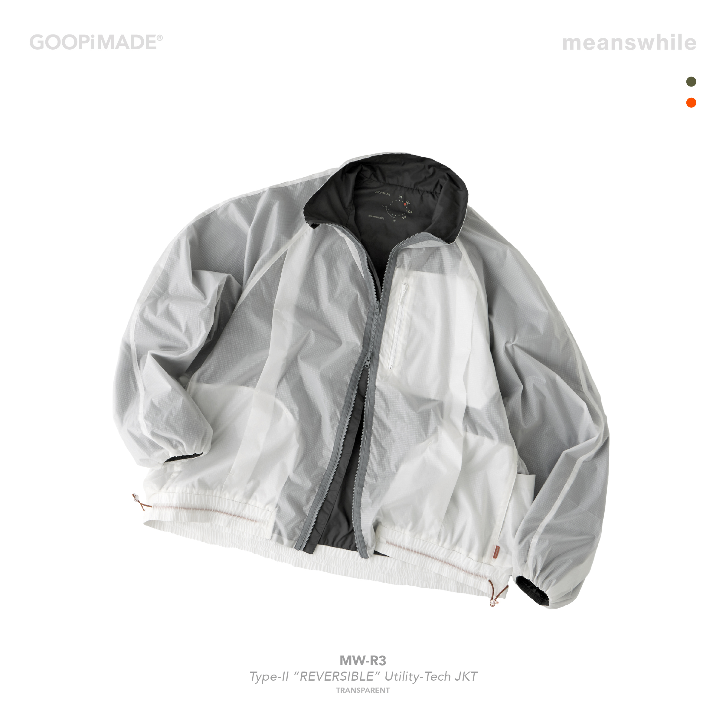 MW-R3” Type-II “REVERSIBLE” Utility-Tech JKT - Transpa