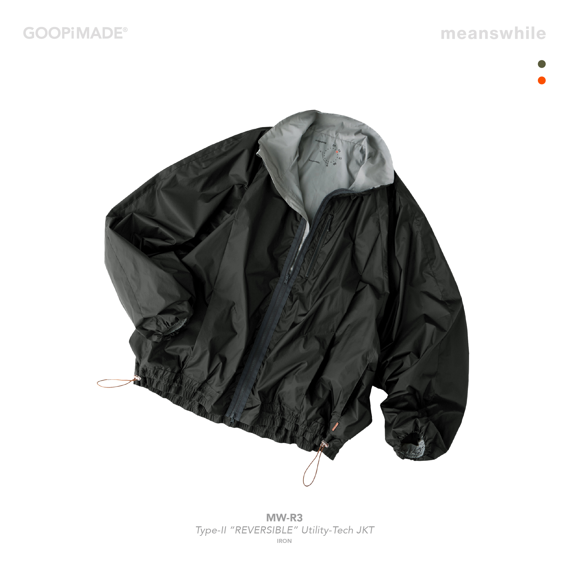 MW-R3” Type-II “REVERSIBLE” Utility-Tech JKT - Iron