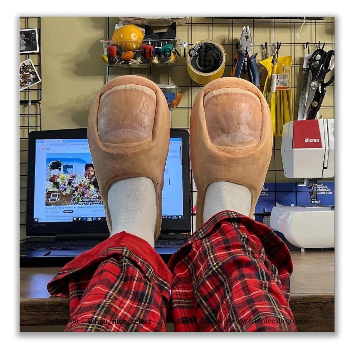 【HAO NICE】100%正品🔥頂尖設計師Canyaon 大拇指怪 Toes Slippers創意拖鞋 搞怪拖鞋