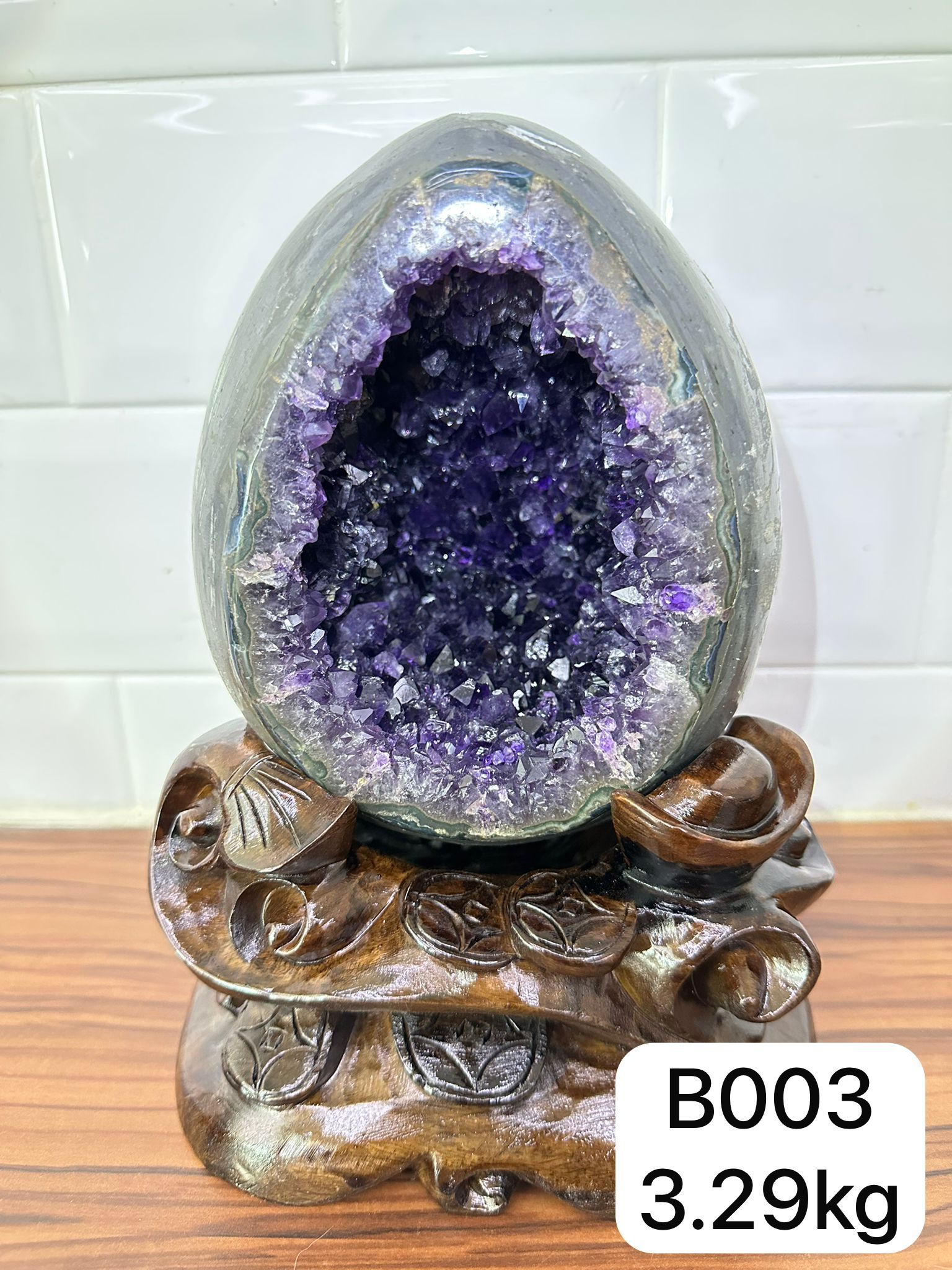 【現貨】紫晶恐龍蛋 (B003)