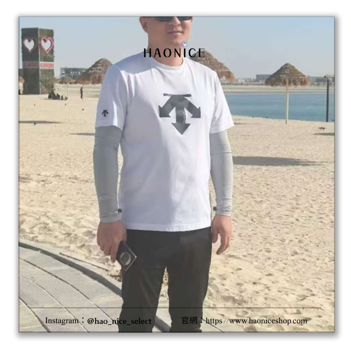 【HAO NICE】25SS🔥Descente 迪桑特 經典三向箭頭logo 素色短袖 短T