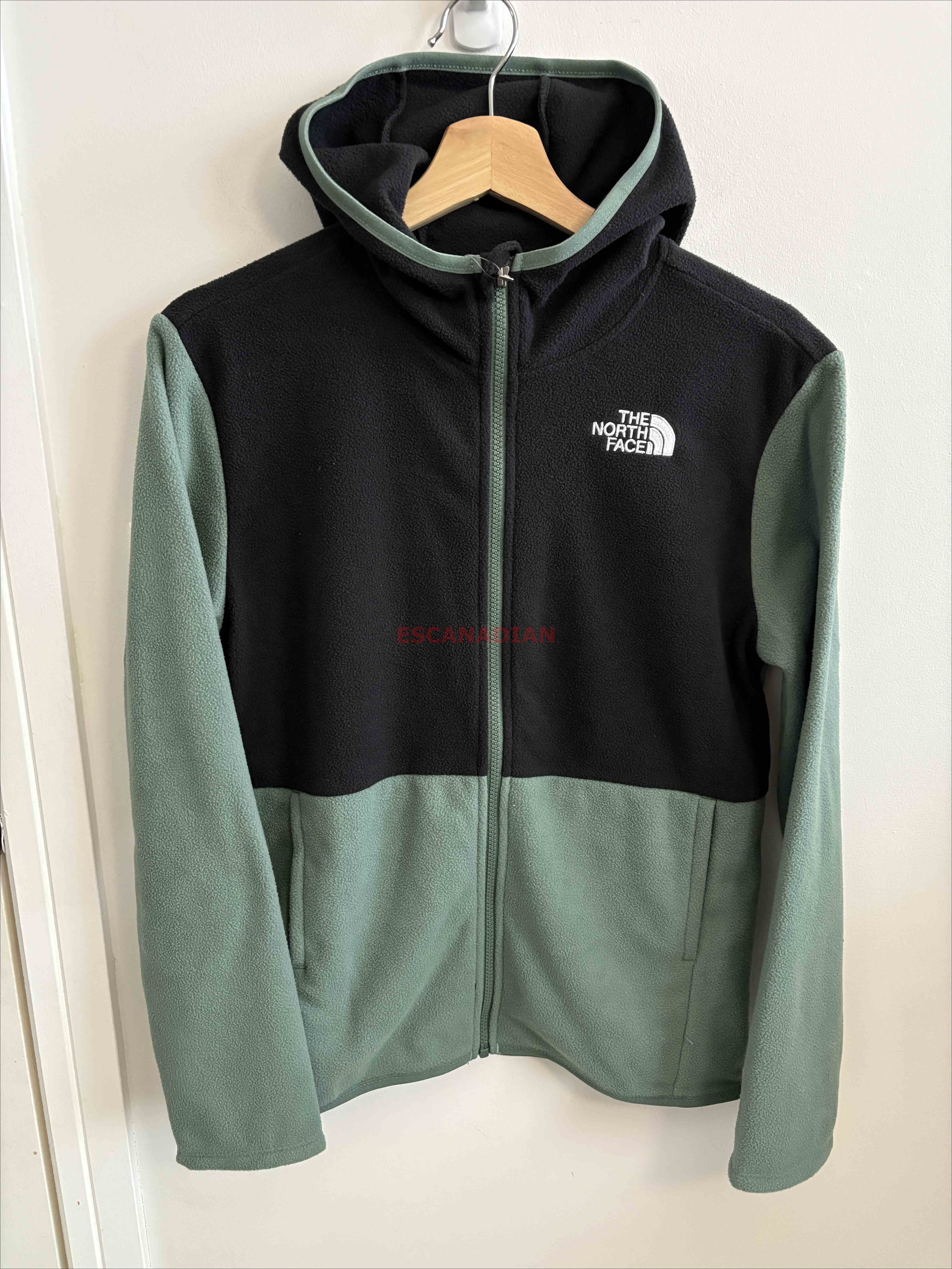 THE NORTH FACE 大童裝 毛巾布材質 刺繡小標 連帽外套