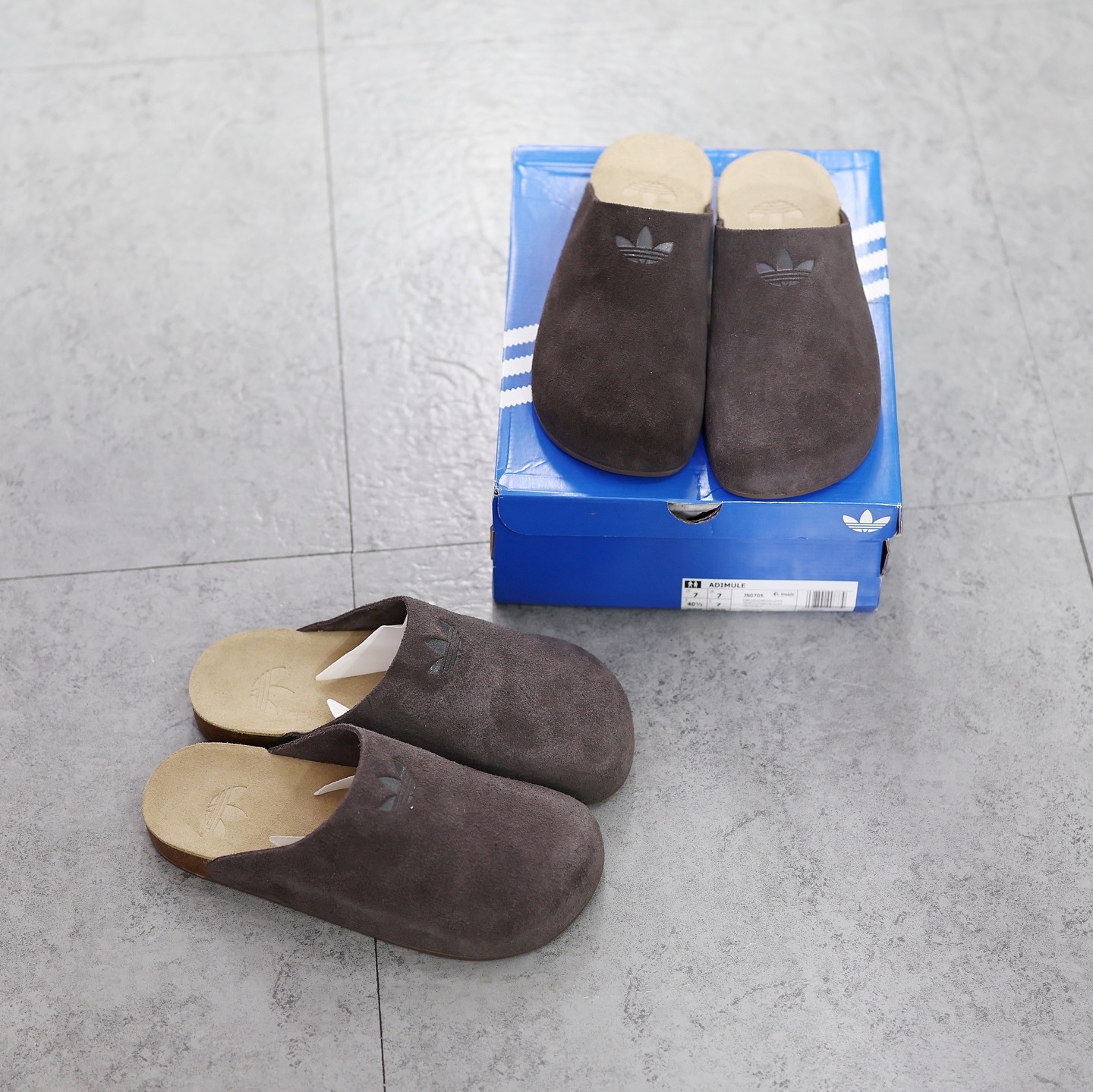 Adidas Adimule Brown 棕色｜勃肯 麂皮懶人鞋・ MULE拖鞋 JS0705