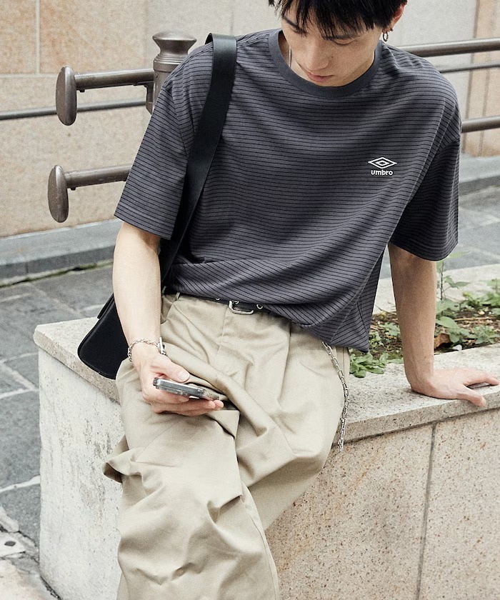 日本 Umbro x PUBLUX 別注 Striped T-Shirt