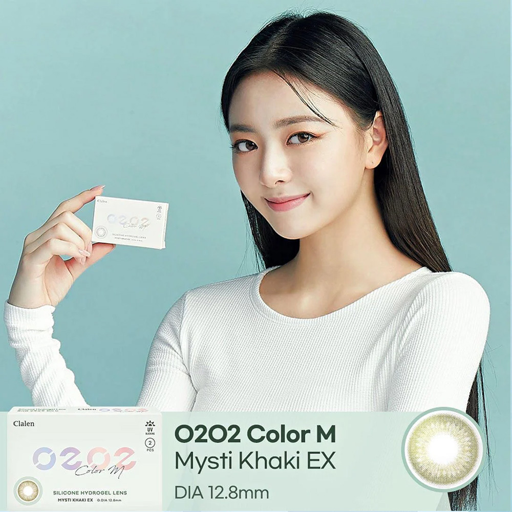 Clalen O2O2 M 1 Month 美瞳 月拋 彩色 隱形眼鏡 2片