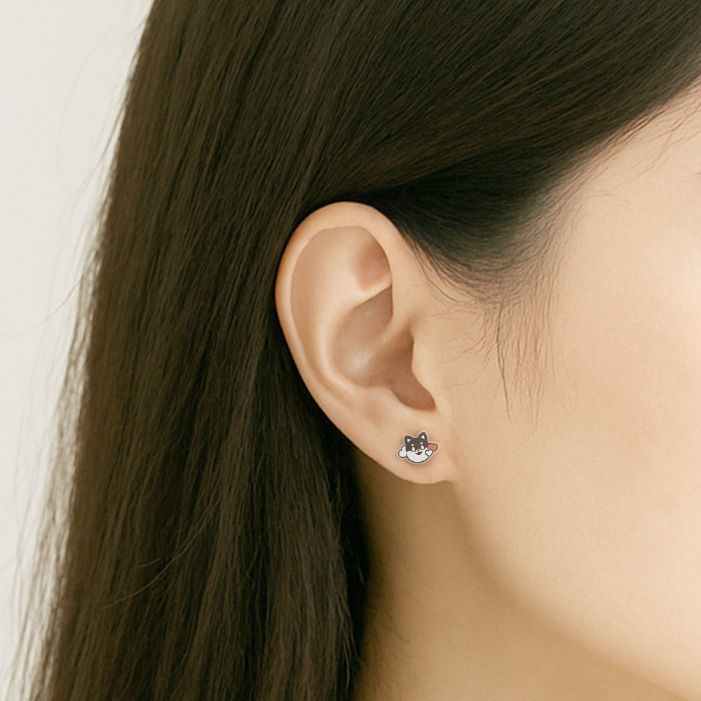 Story+聯名系列 - 造型耳環組 - 愛心款