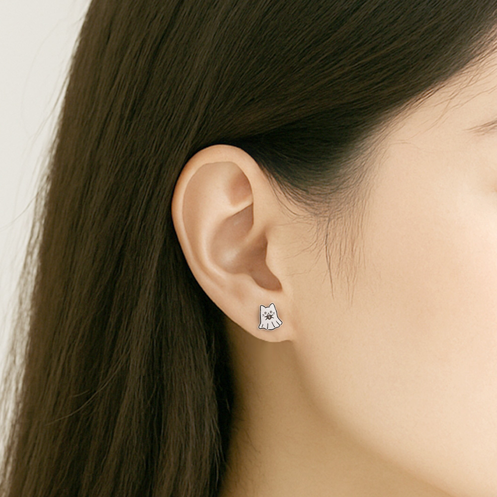 Story+聯名系列 - 造型耳環組 - 靈魂喵喵款