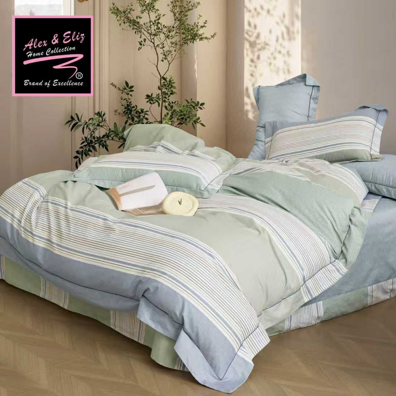 2460針<鑽石系列>柔滑純棉床笠枕袋-25197