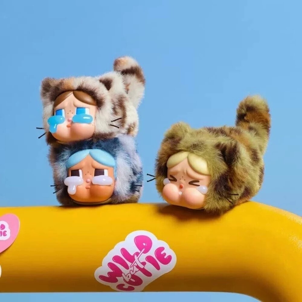 POP MART 泡泡瑪特 哭娃 CRYBABY 豹豹貓貓系列 搪膠毛絨掛件 盲盒