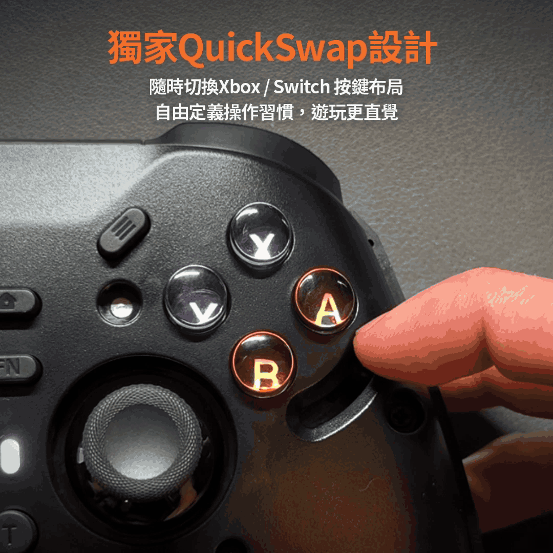 獨家切換 ABXY 設計