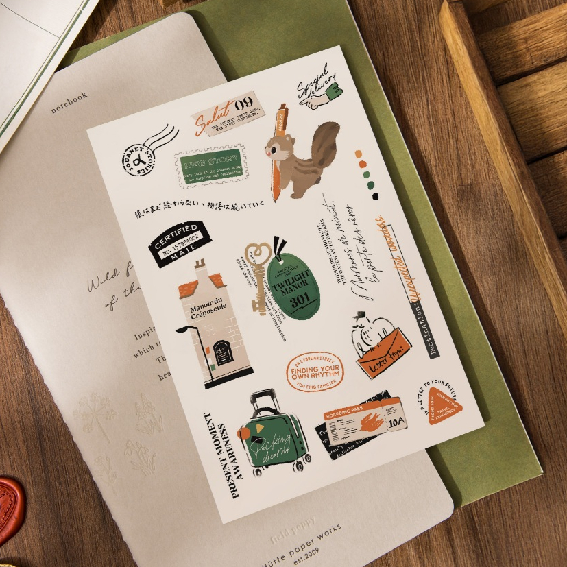 旅途漫步 2入轉印貼紙｜wwiinngg