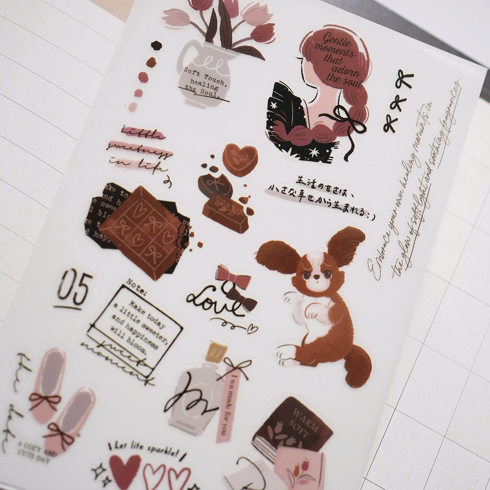 浪漫心語 2入轉印貼紙｜wwiinngg