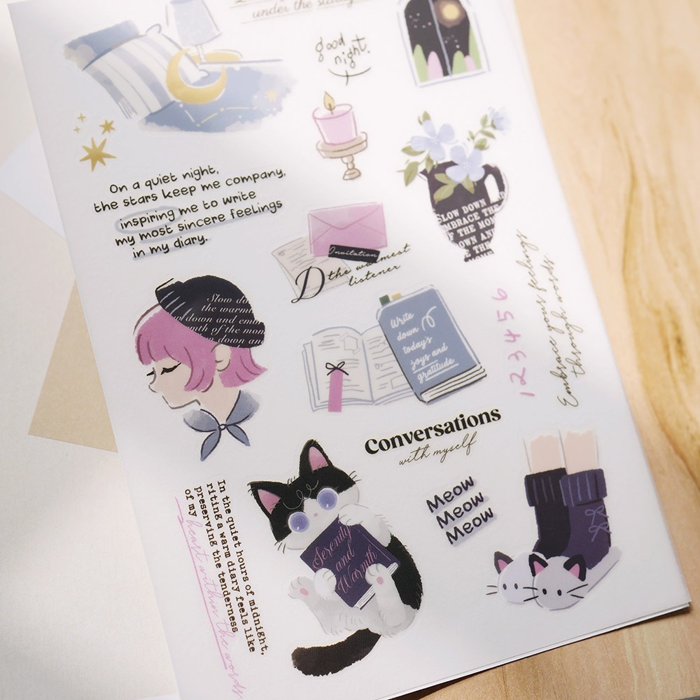 靜謐時光 2入轉印貼紙｜wwiinngg