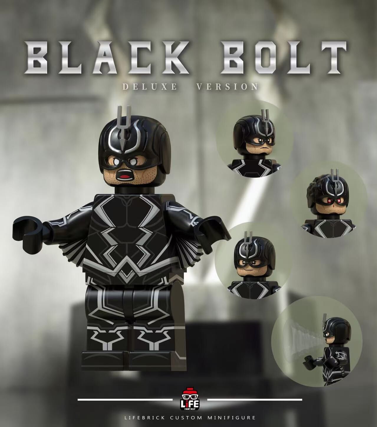 [Life Brick][Preorder] Black Bolt [PADprinted]