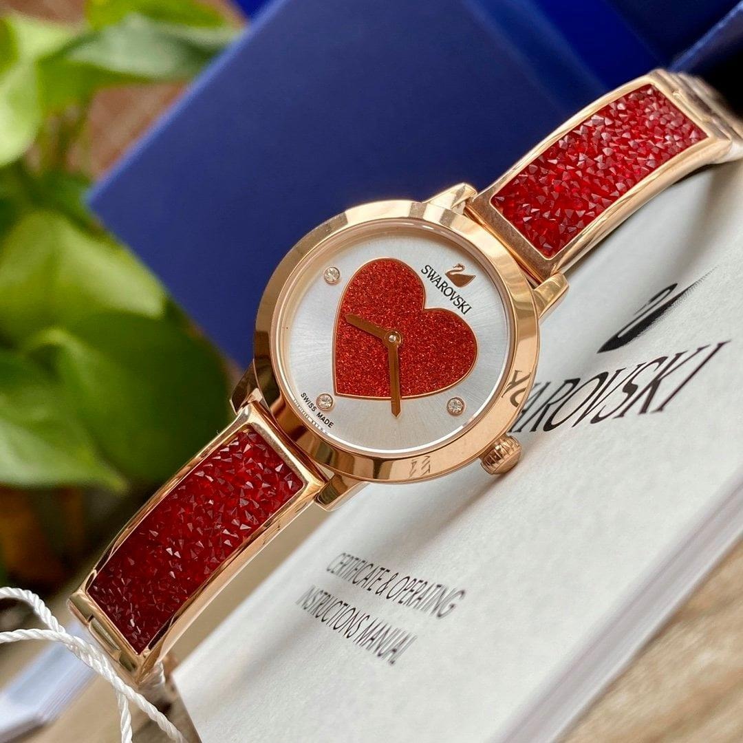 【預購】SWAROVSKI  H090867 女裝紅心手錶