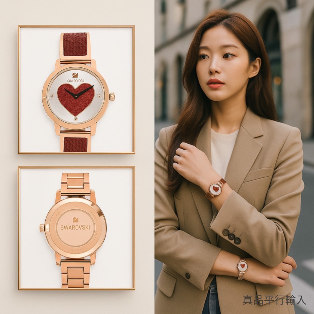 【預購】SWAROVSKI  H090867 女裝紅心手錶