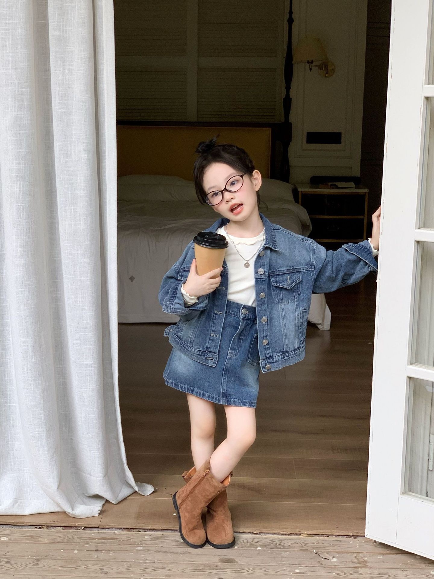 帥氣牛仔外套/牛仔裙