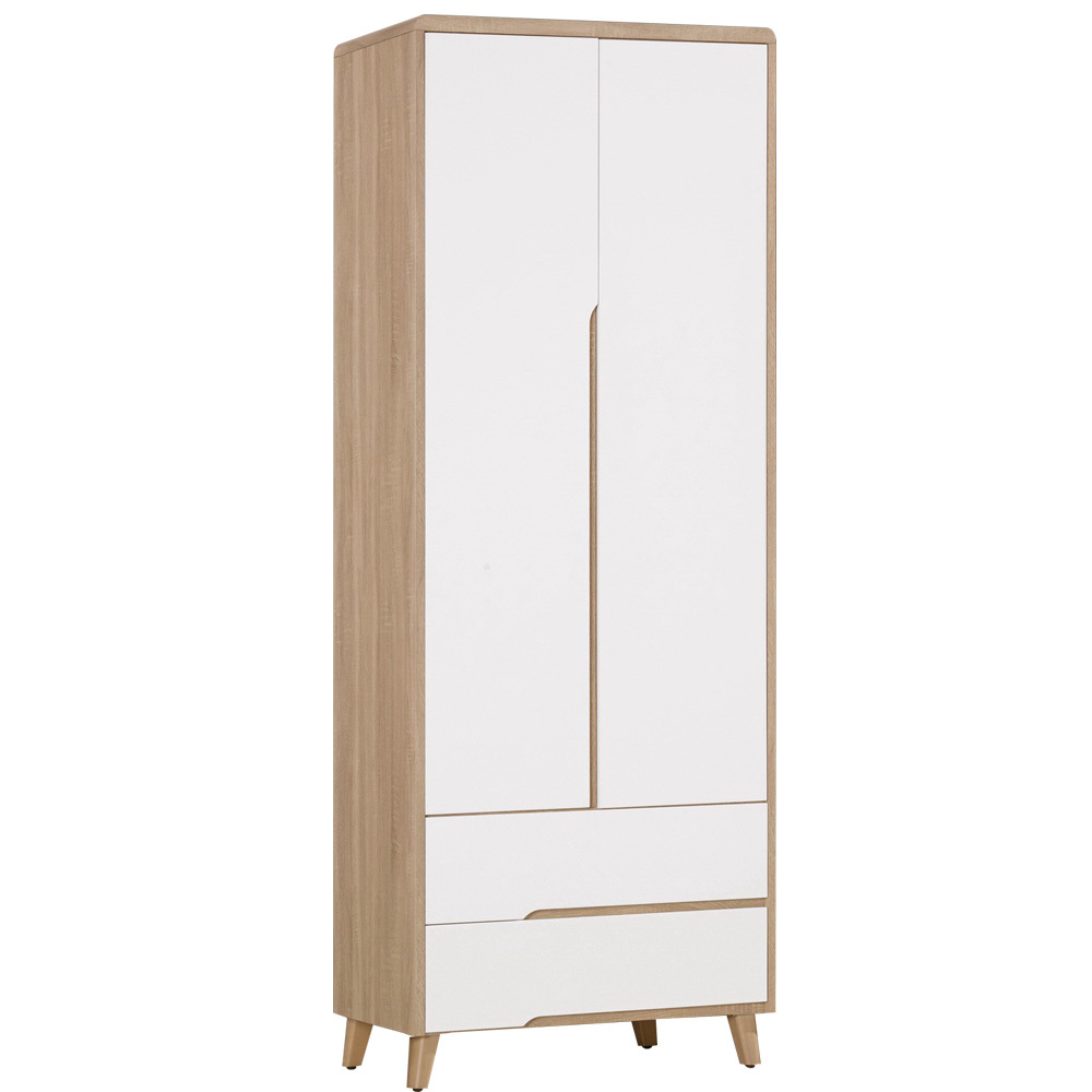 萊羅2.5尺二門二抽衣櫃