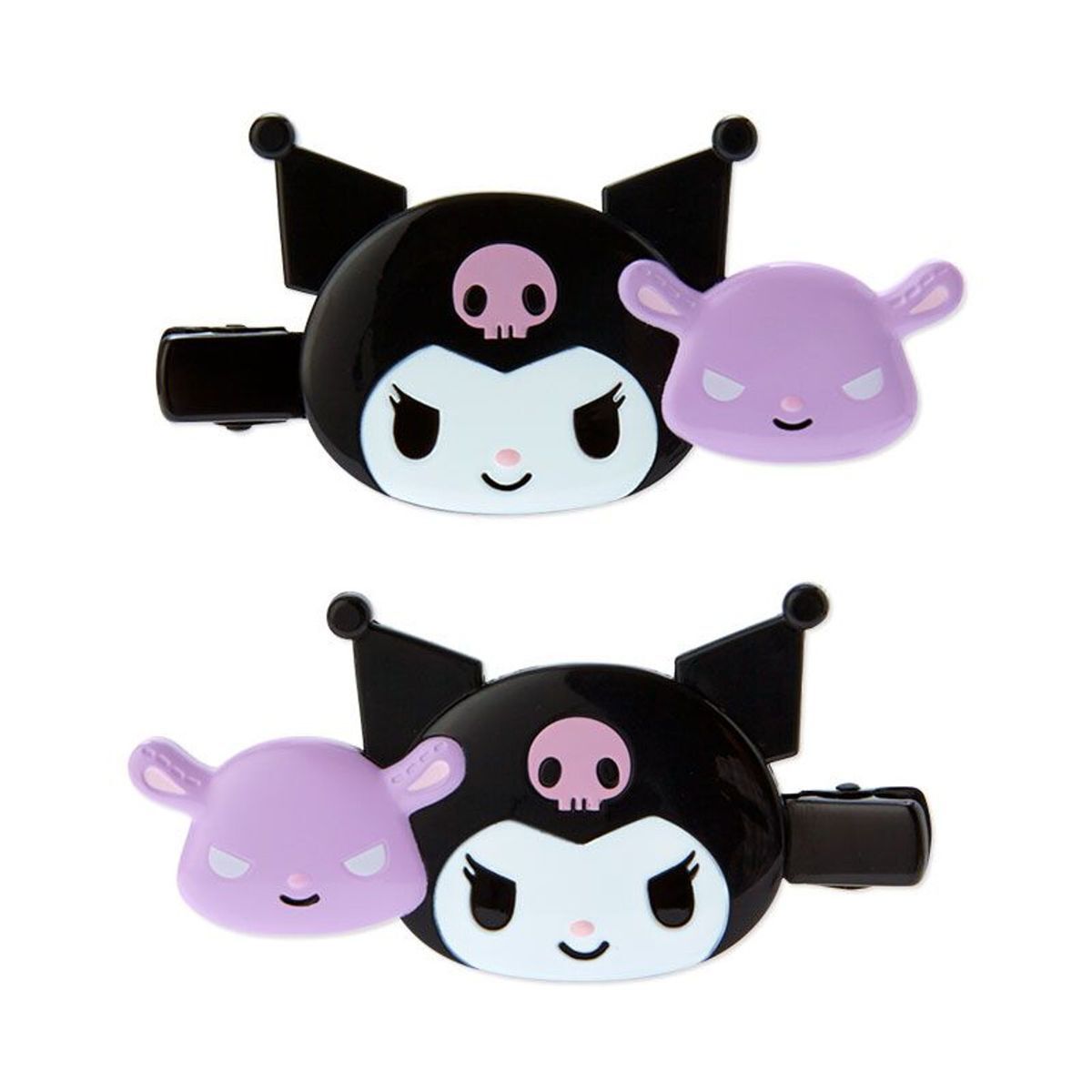 Kuromi 髮夾一對 瀏海夾 [平行進口]