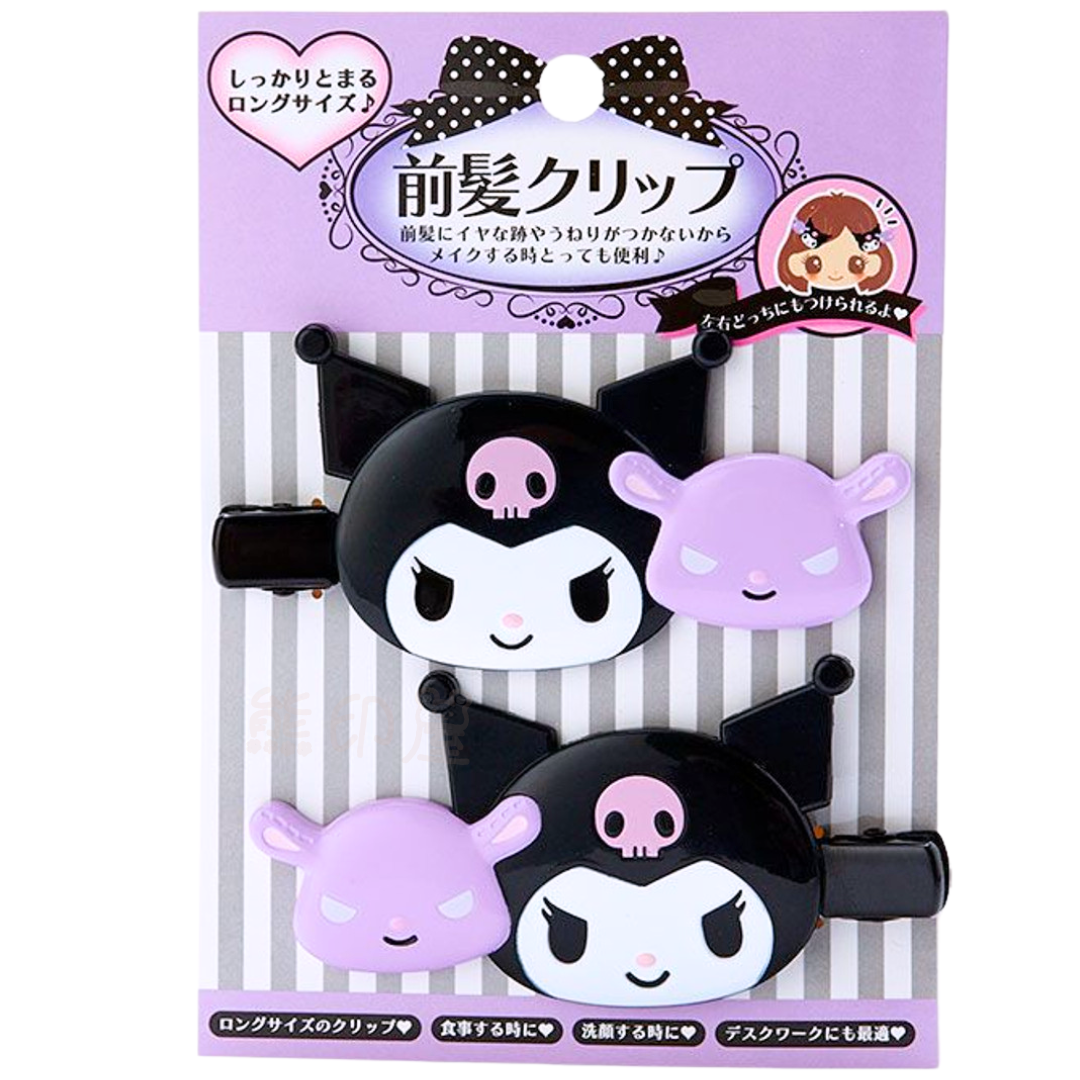 Kuromi 髮夾一對 瀏海夾 [平行進口]