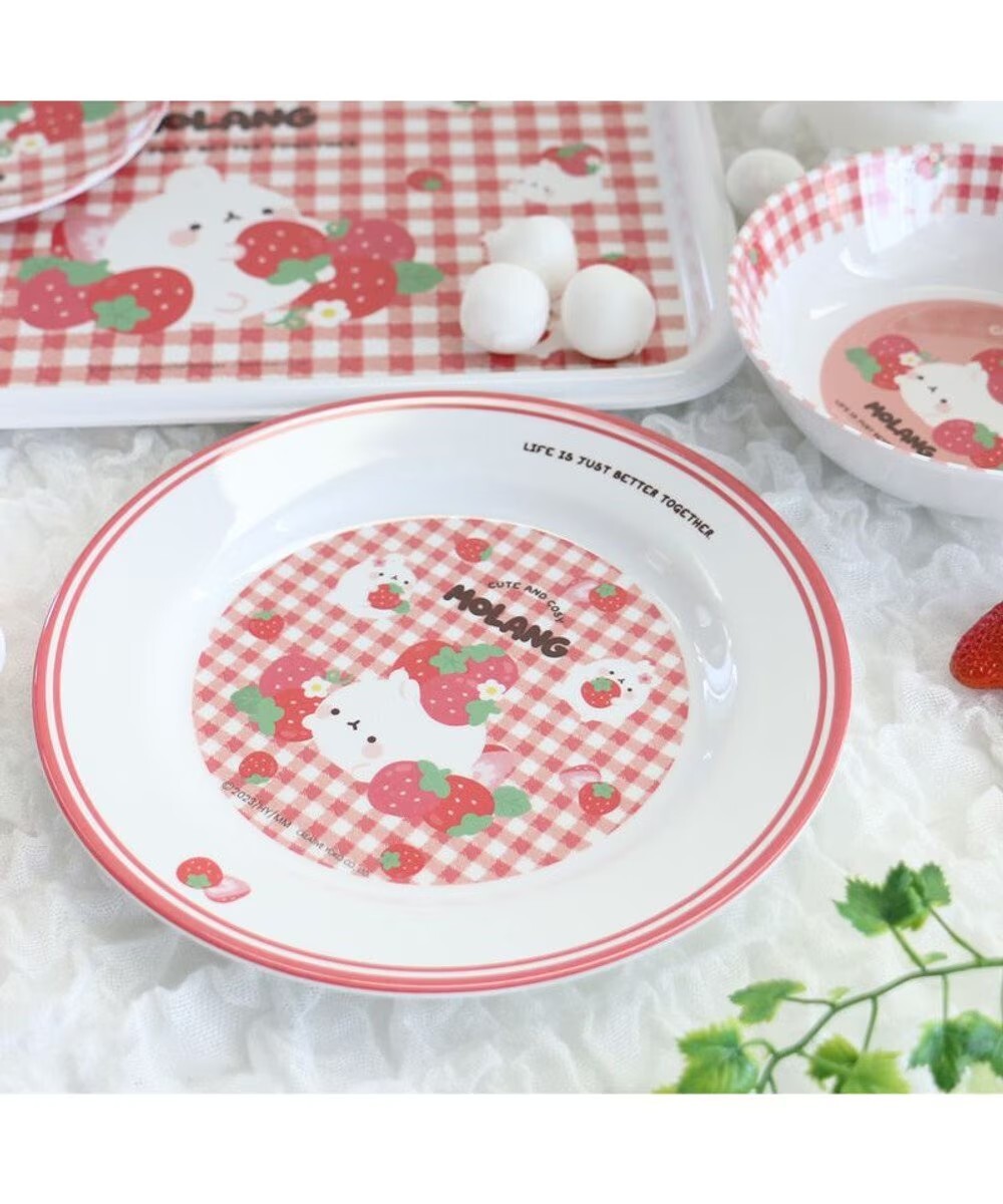 MOLANG 萌浪兔  美耐皿 圓形餐盤 大號 直徑20cm