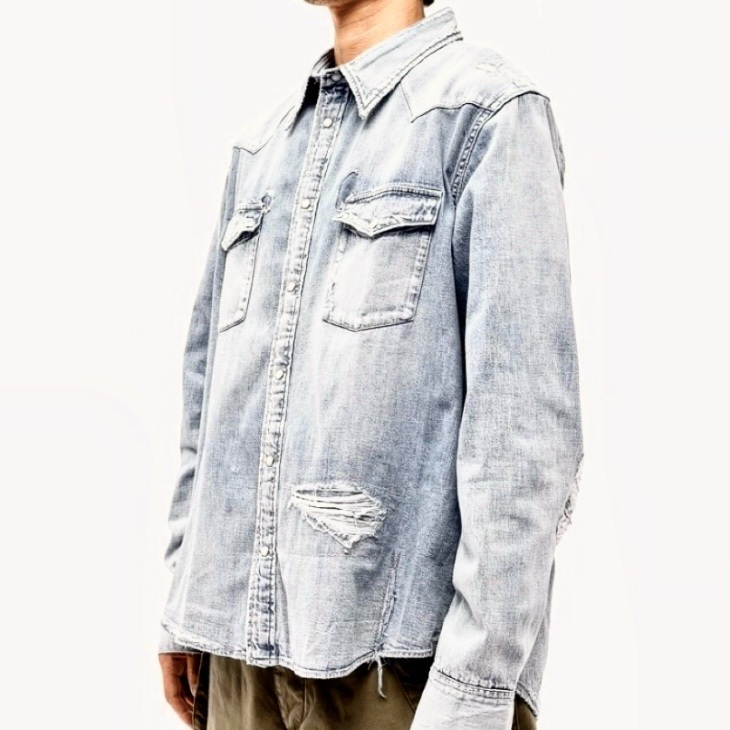 最後價格 LAST PRICE SALE: VISVIM SOCIAL SCULPTURE SHIRT CRASH L/S - SIZE 2 IN STOCK NOW (現貨發售中)