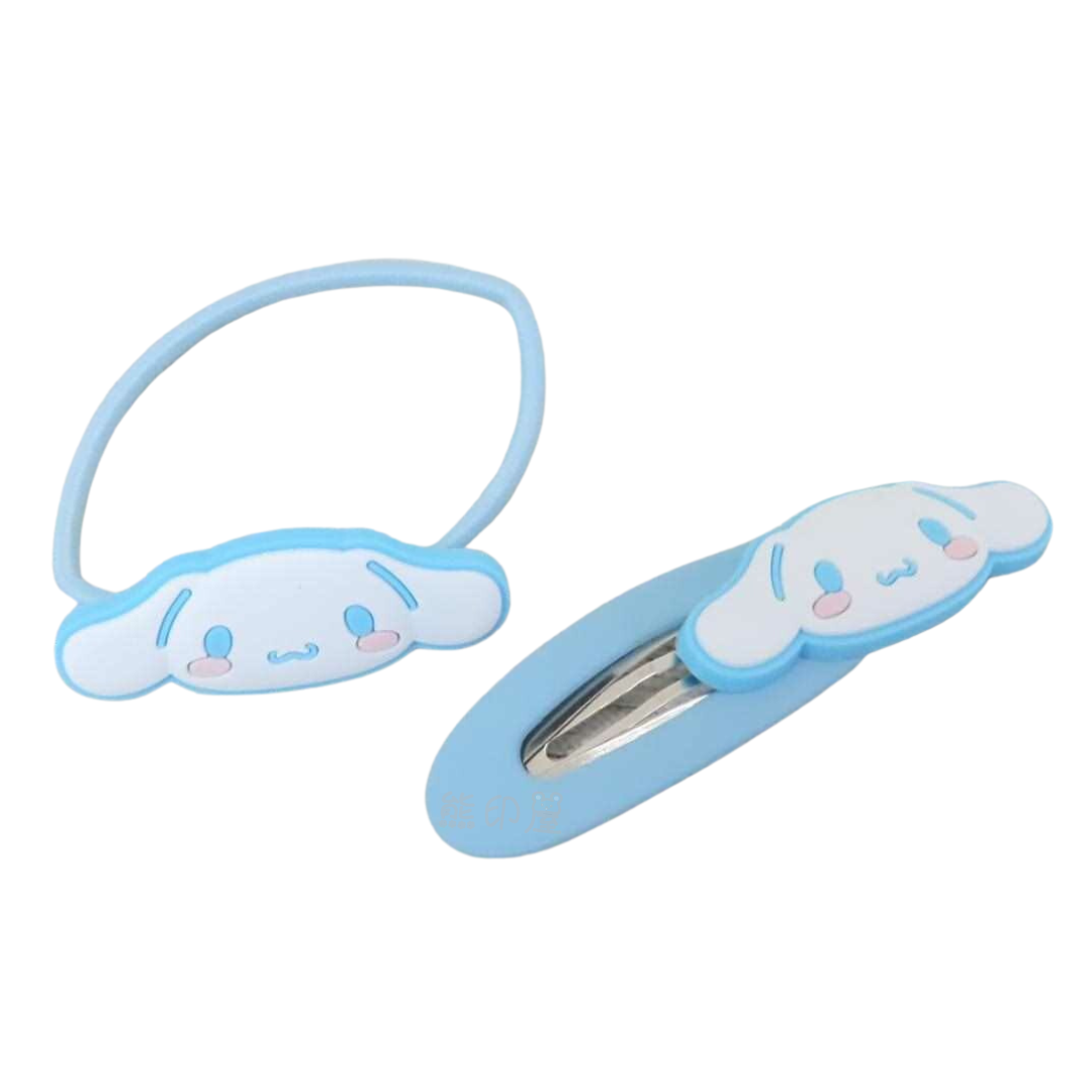 玉桂狗 髮夾髮圈各一[平行進口]