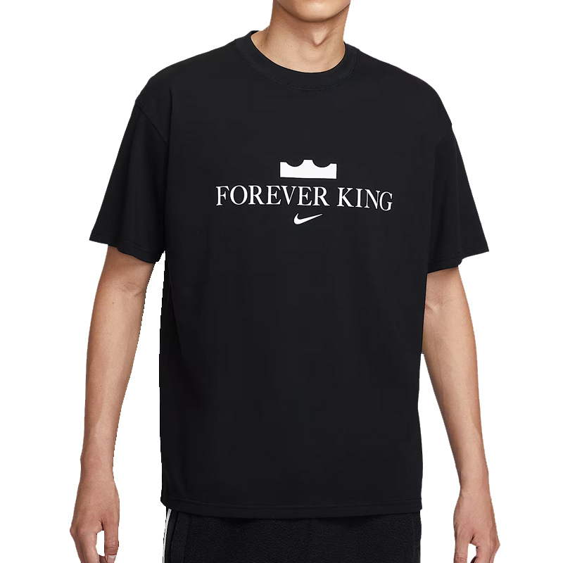 Nike "Forever King" LeBron James 詹姆斯 短T 黑色 男 IV4532-010 [台灣現貨]