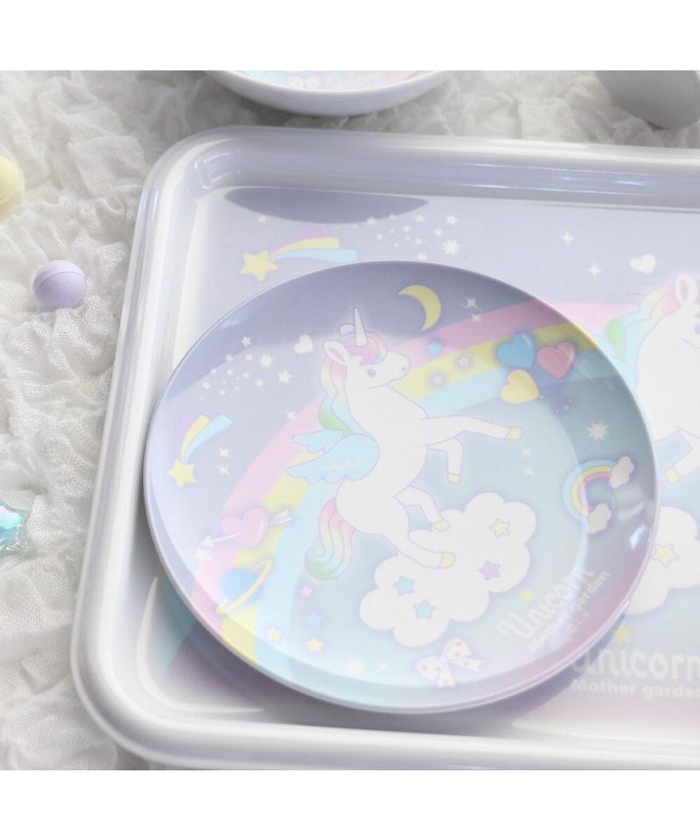 【Mother Garden】獨角獸 美耐皿餐盤 圓盤 《可用洗碗機》