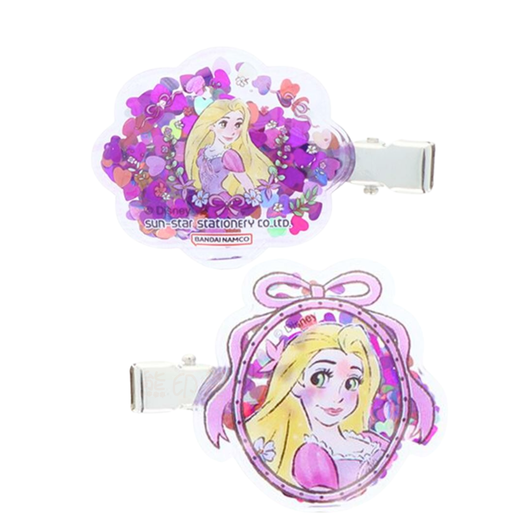 長髮公主閃閃髮夾一對[平行進口]