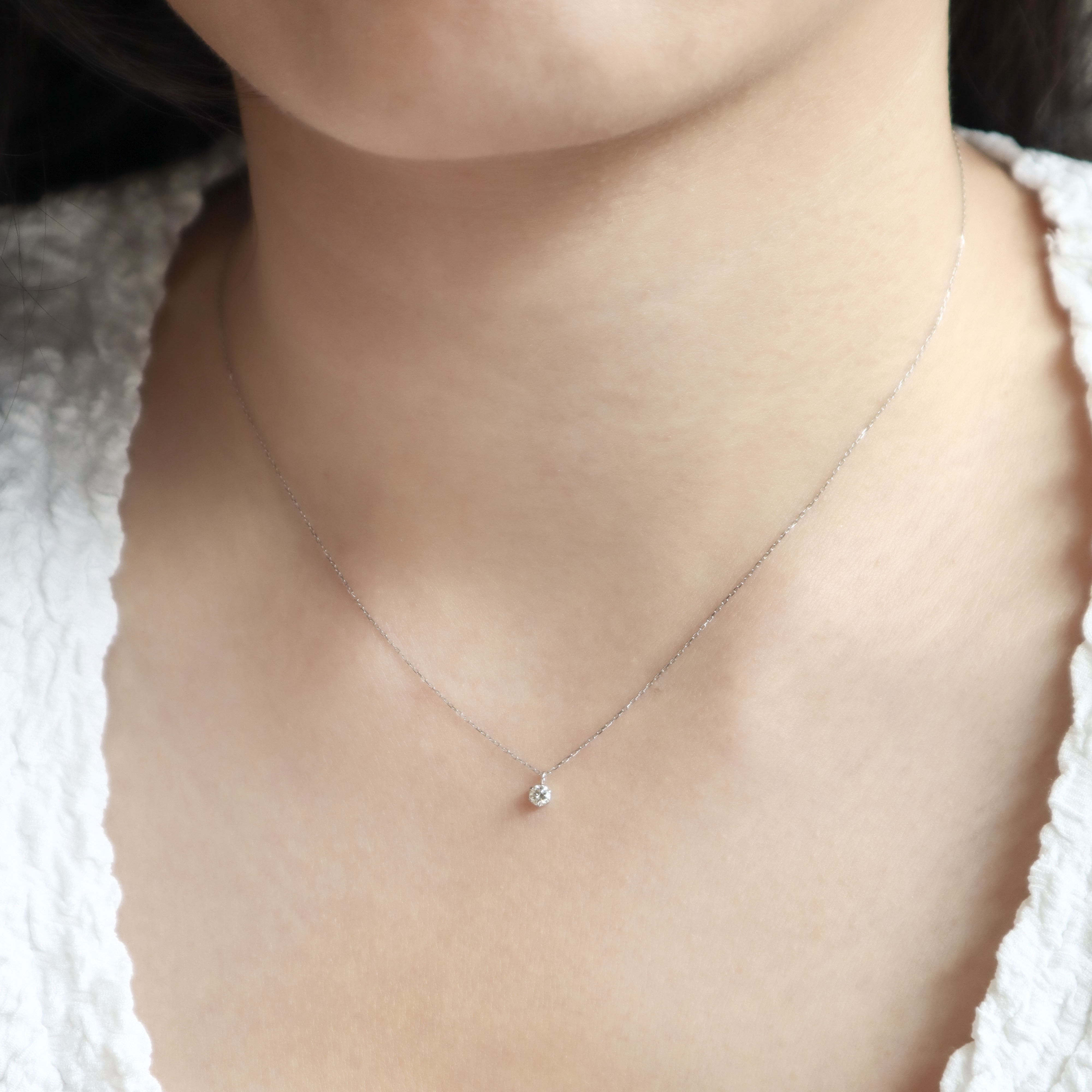 鉑金/10分真鑽項鍊