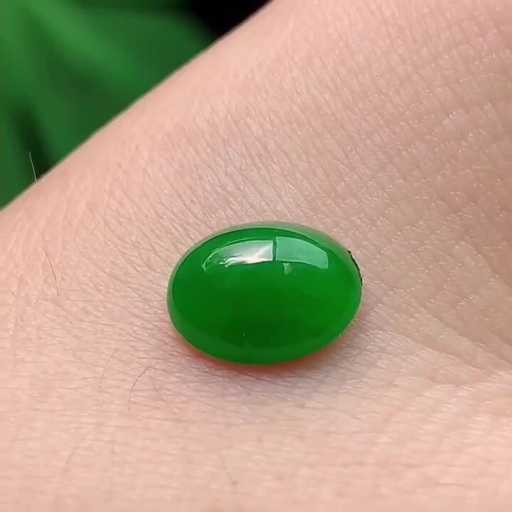 91340 翡翠陽綠蛋面