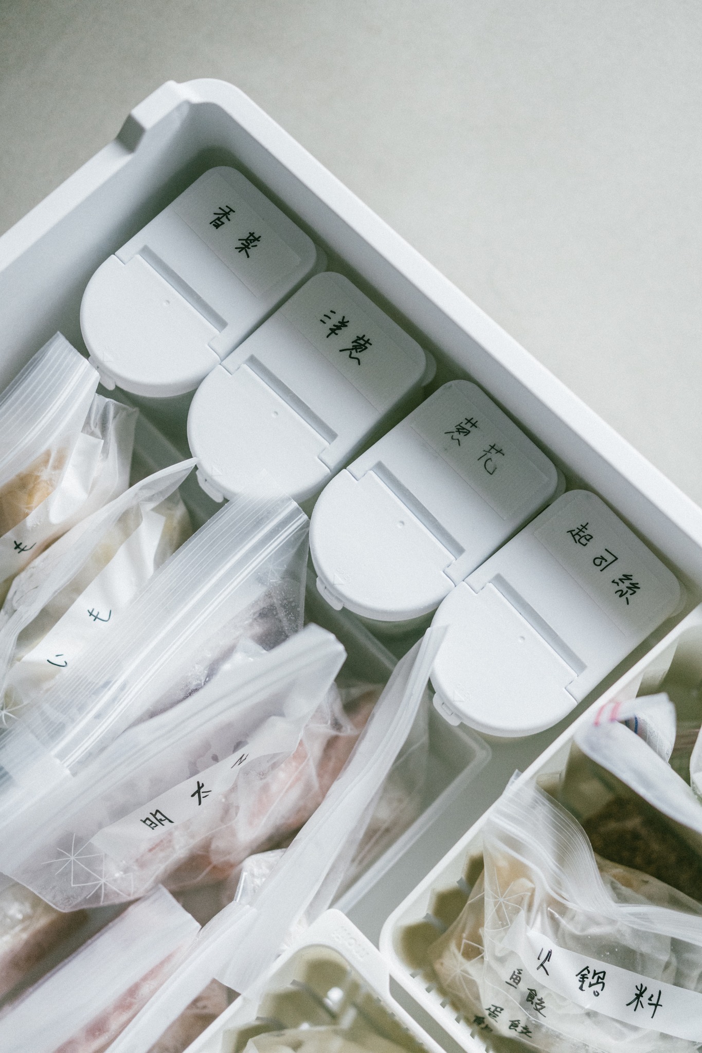 日本製蔥花辛香料專用冷凍保存盒