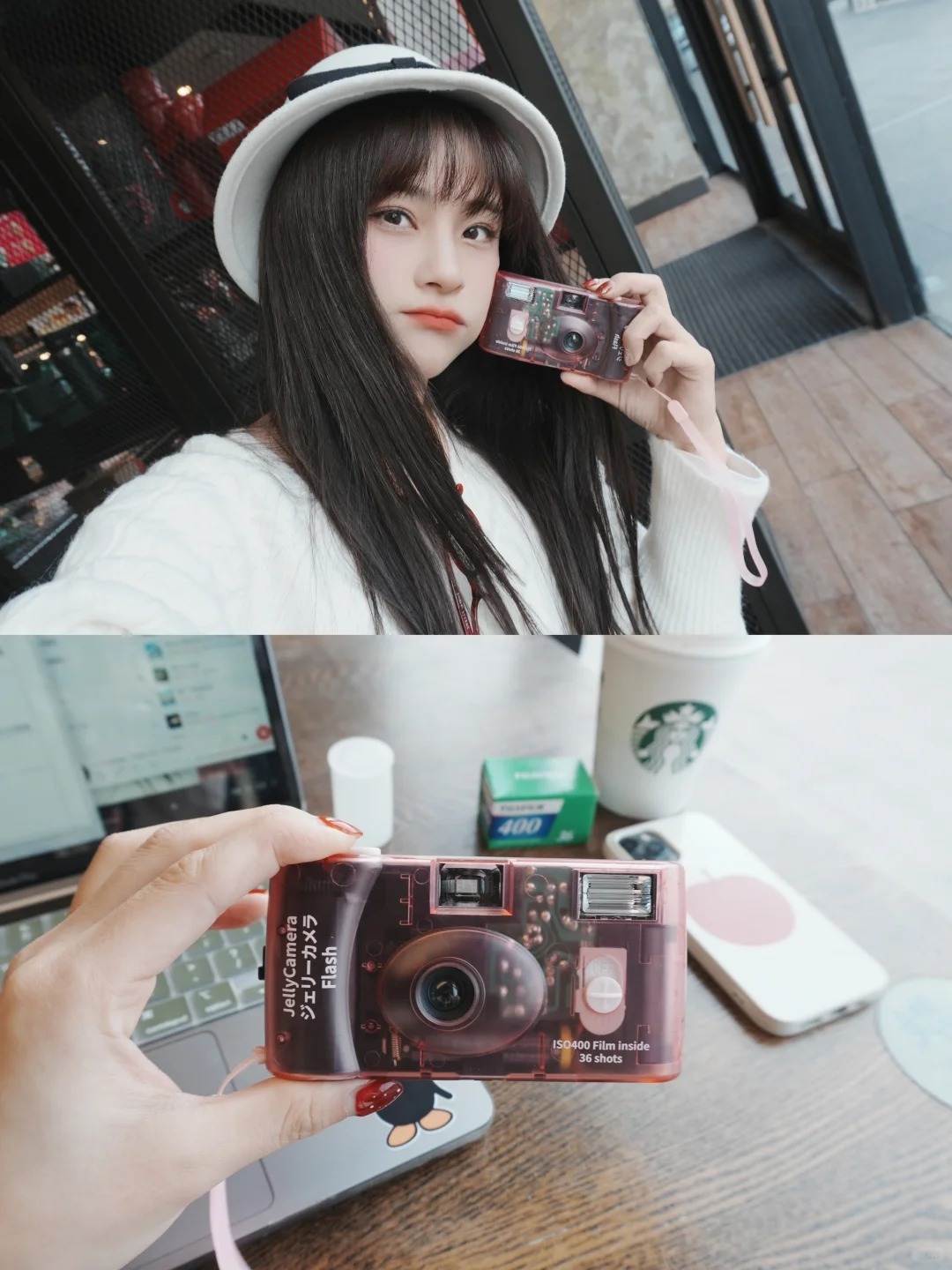 #現貨供應  FUJIFILM 富士 JELLY CAMERA 透明殼 果凍底片相機