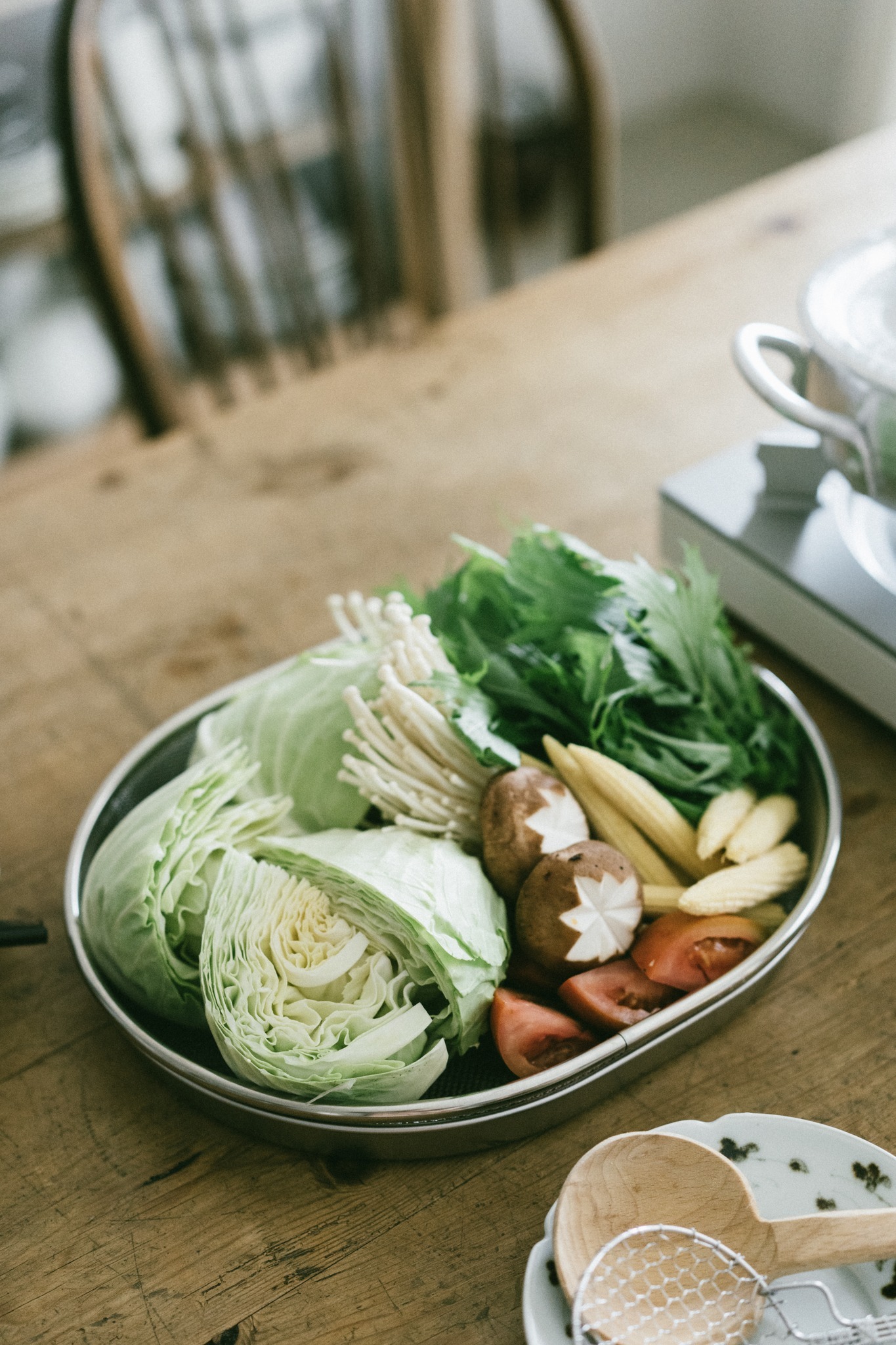 鮮食派宣言日本製304不鏽鋼瀝水網+托盤2件組