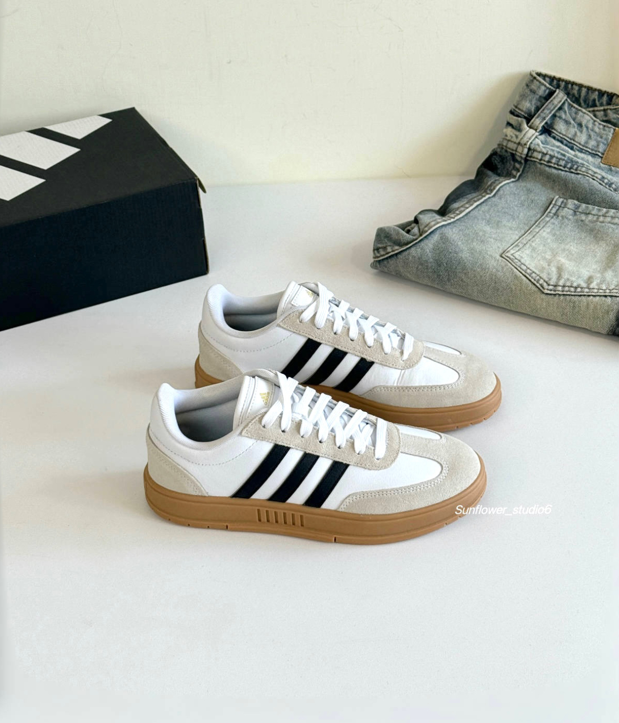 Adidas Gradas Low Trainers 白黑色 麂皮 復古 德訓鞋 IE9044/預購